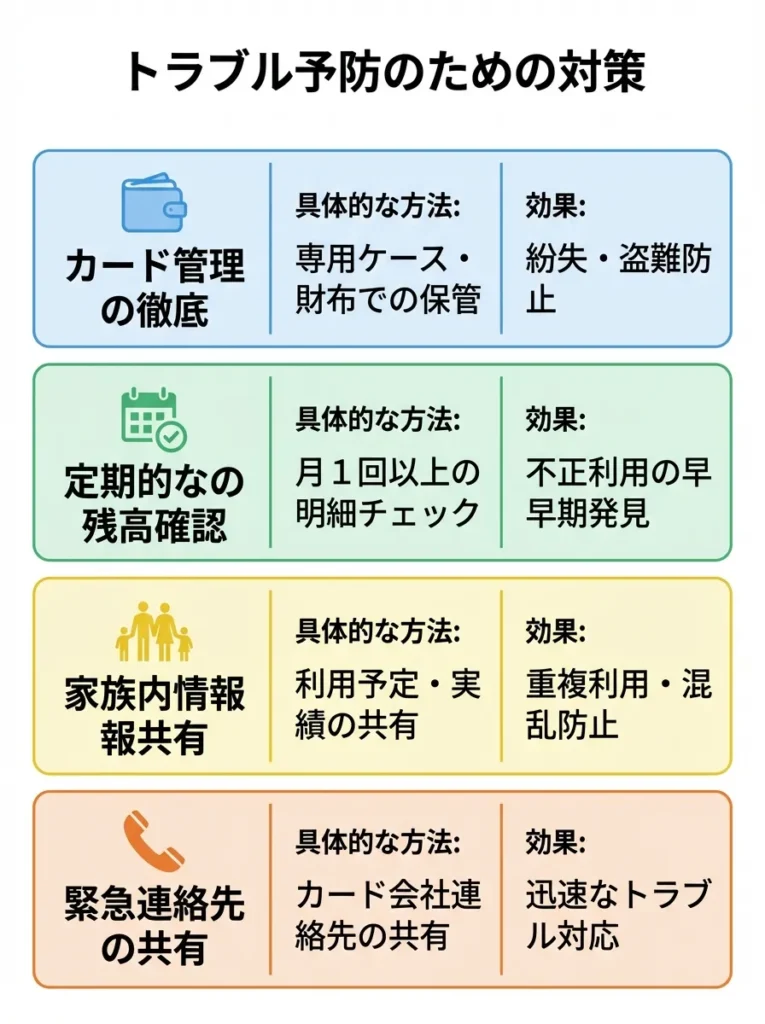 トラブル予防のための対策