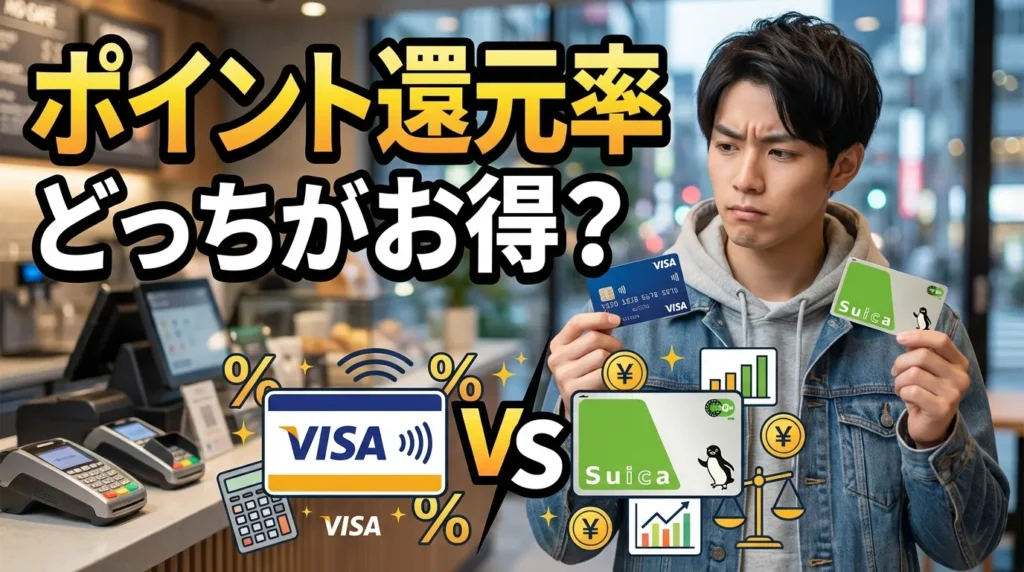 ポイント還元率で比較するとどっちが得か