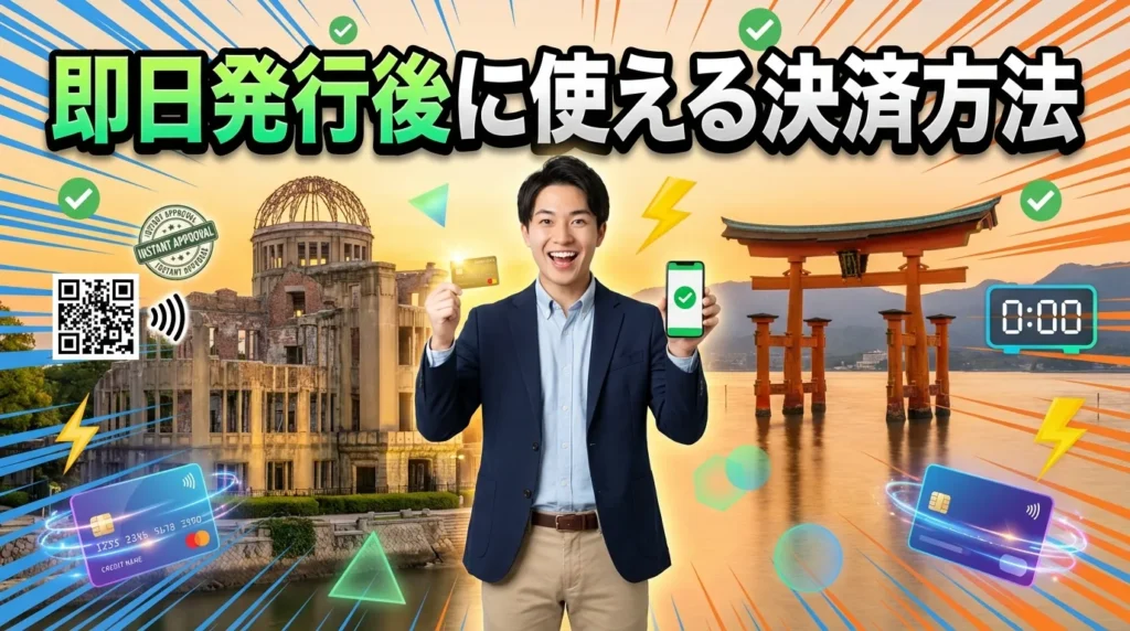 即日発行後に使える決済方法