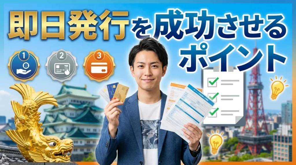 即日発行成功のための6つのポイント