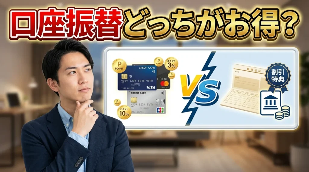 口座振替との比較！どちらがお得か徹底検証