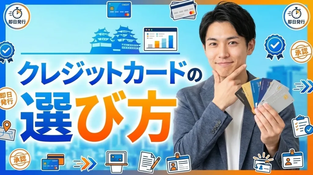 名古屋で即日発行するクレジットカードの選び方