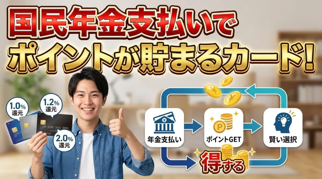 国民年金支払いでポイントが貯まるおすすめクレジットカード7選