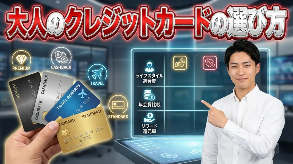 大人のクレジットカード選びで重要な7つのポイント