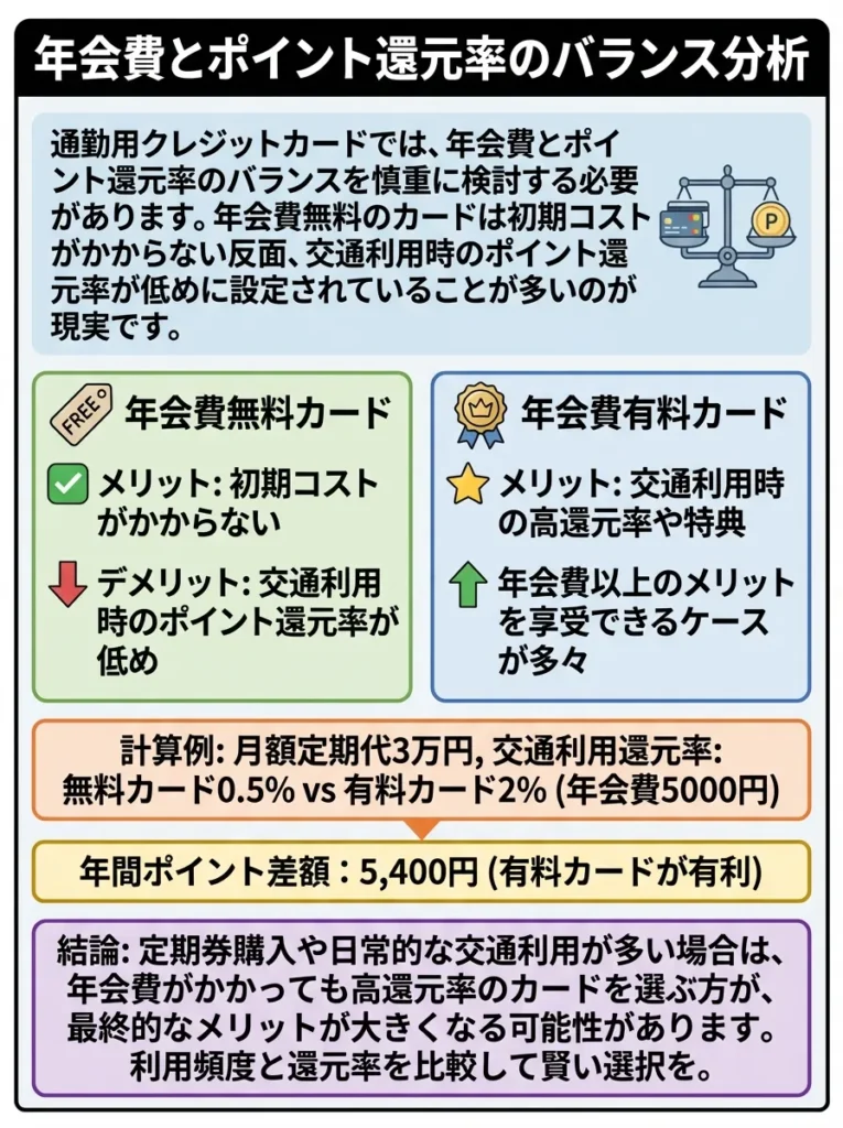 年会費とポイント還元率のバランス分析