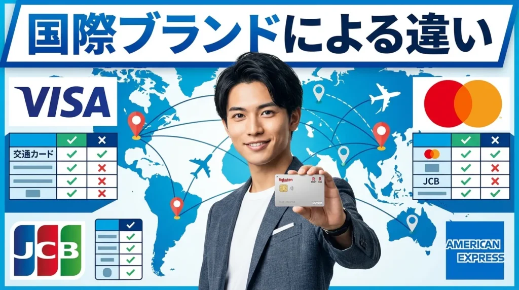 楽天カードの国際ブランドによる違いとは