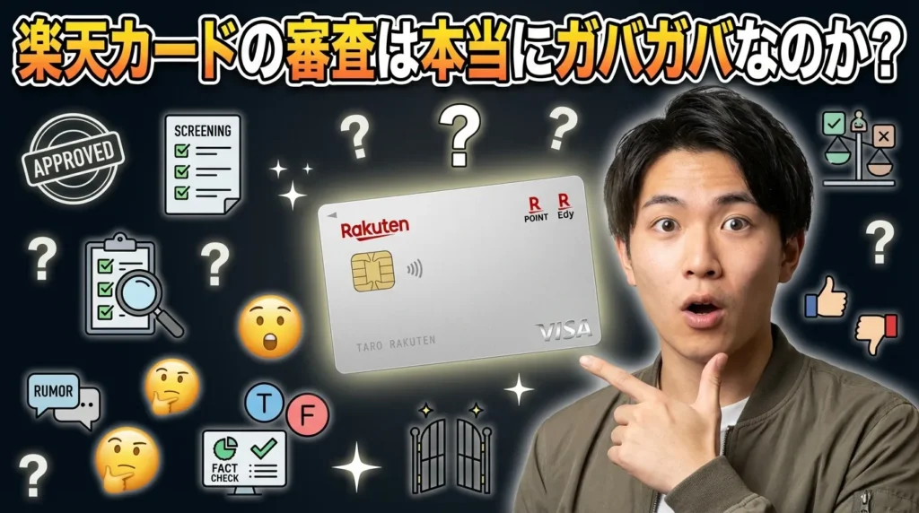 楽天カードの審査は本当にガバガバなのか？2026年最新の審査実態を検証