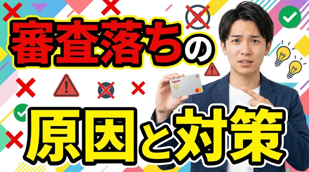 楽天カード審査落ちの原因と対策【2025年最新基準】