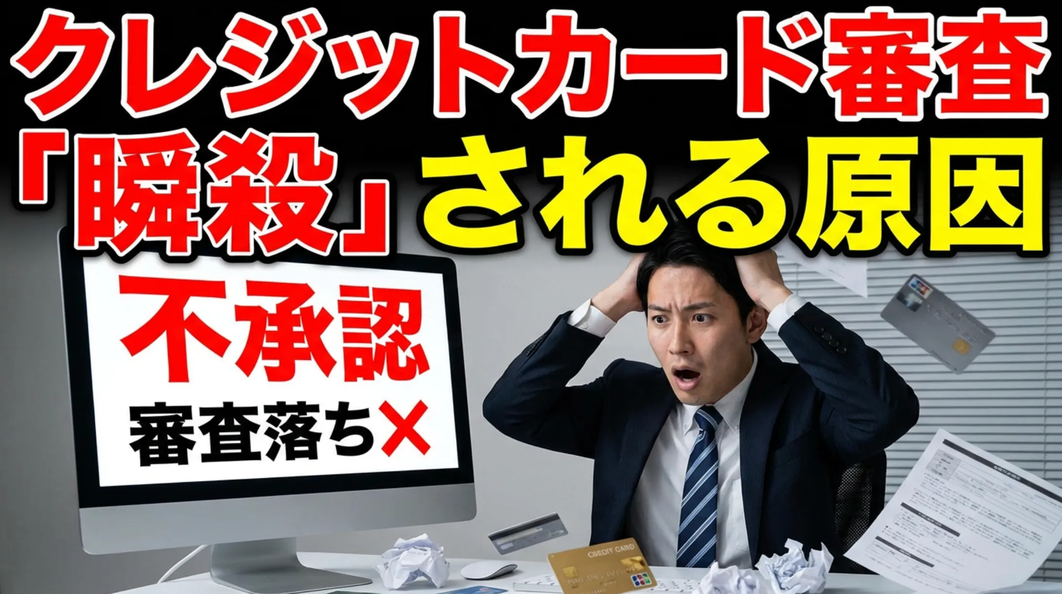 クレジットカード審査「瞬殺」される原因・対策・通過可能カードを解説【2026年最新】 | 岩田昭男の上級カード道場