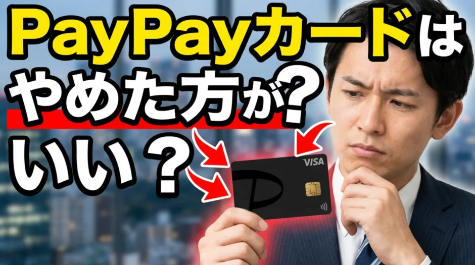 PayPayカードはやめた方がいい？後悔しないために知っておくべきこと 