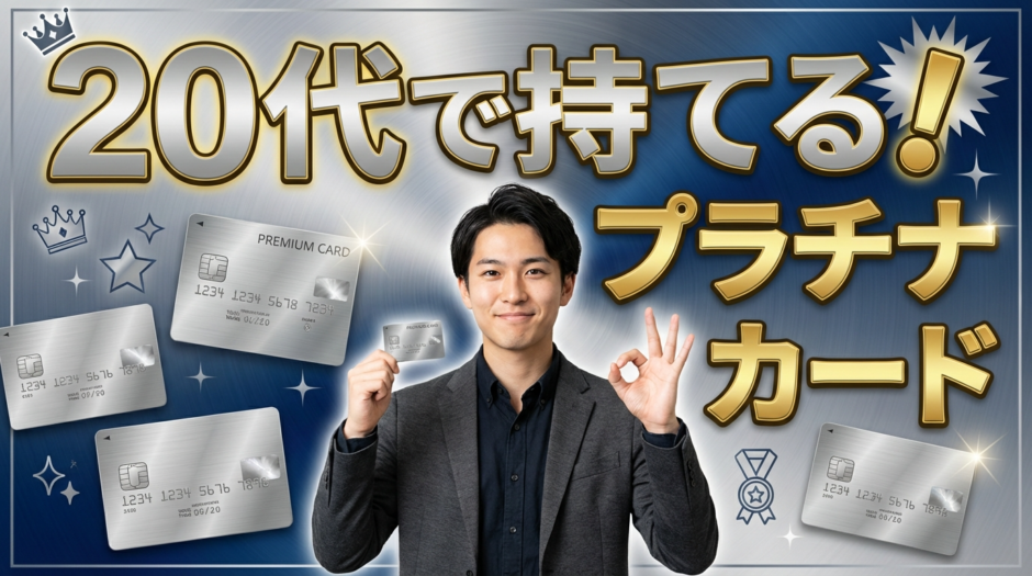 20代でもプラチナカードは持てる！保有率わずか1%未満の現実と絶対に知るべき取得方法