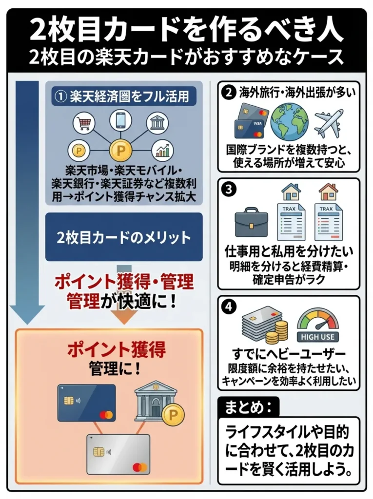 2枚目カードを作るべき人