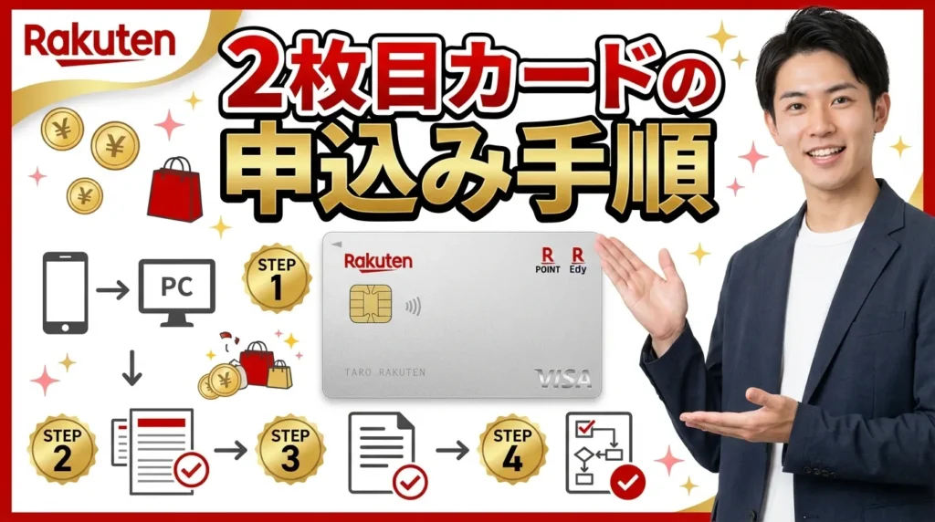2枚目楽天カード作成の申込手順