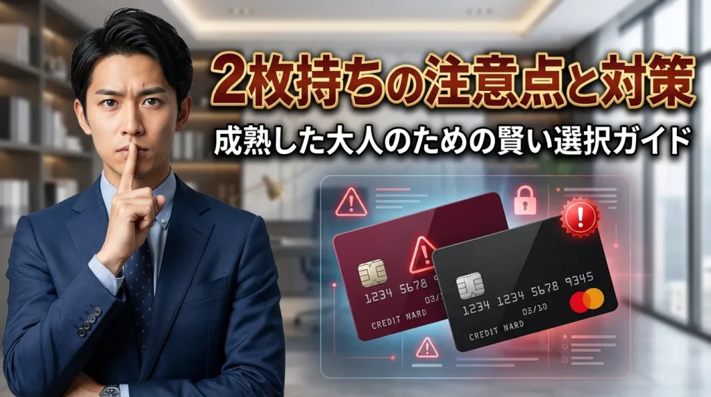 40代でクレジットカードを2枚持ちする注意点と対策