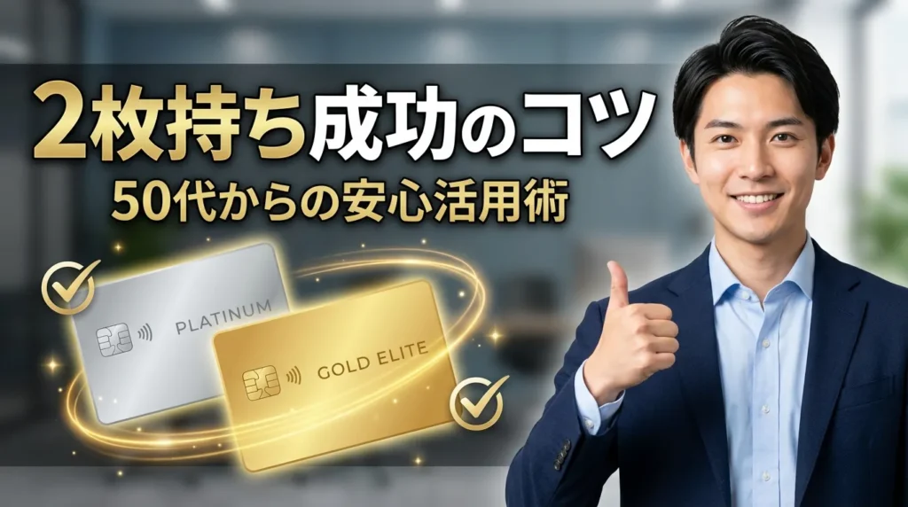 50代がクレジットカード2枚持ちを成功させるコツ