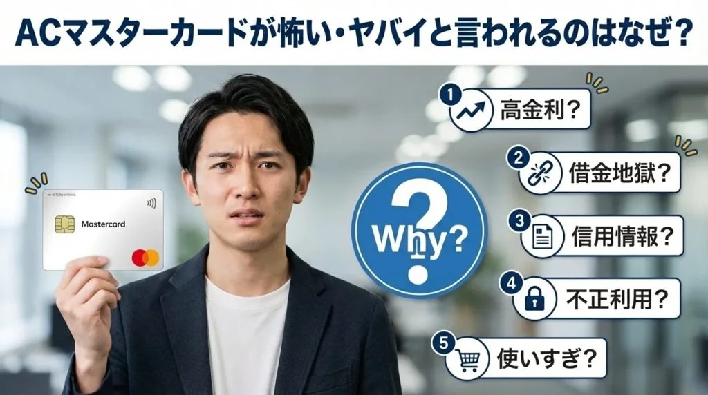 ACマスターカードが怖い・やばいと言われる5つの理由