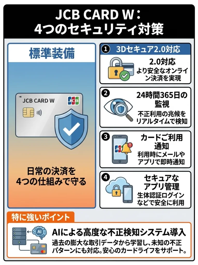 JCBが提供する4つのセキュリティ対策