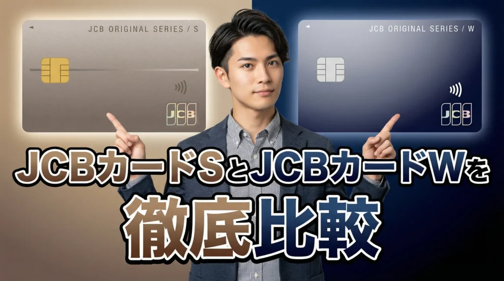 JCBカードSとJCBカードWの徹底比較