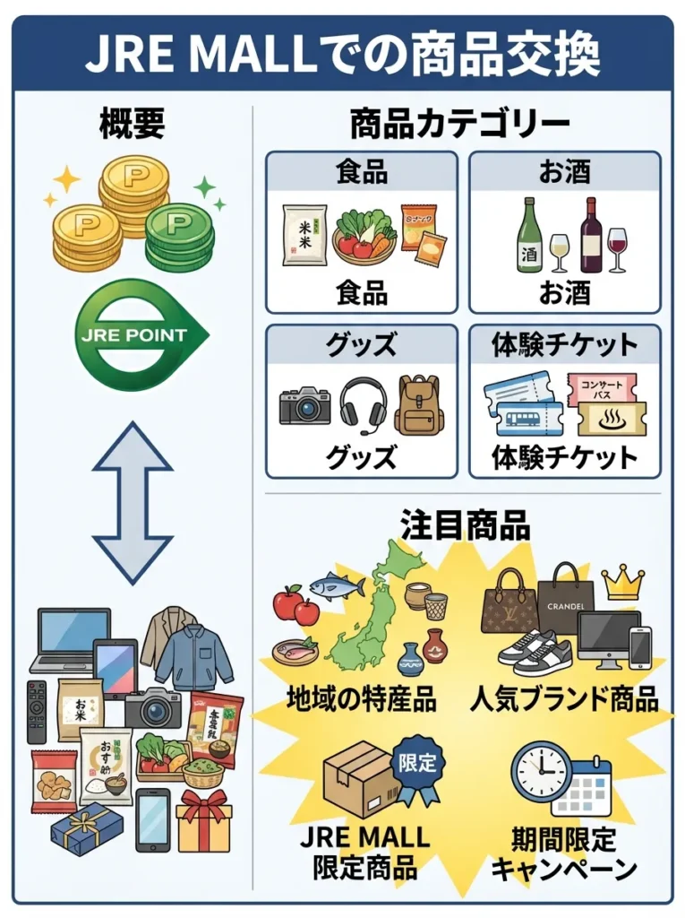 JRE MALLでの商品交換