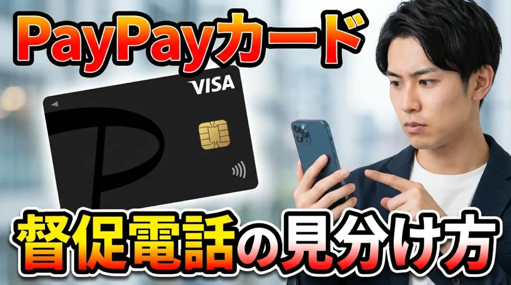PayPayカードと類似の督促電話番号の識別方法