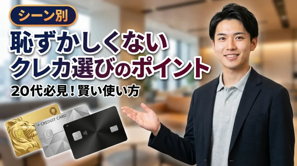 【シーン別】恥ずかしくないクレジットカードの選び方