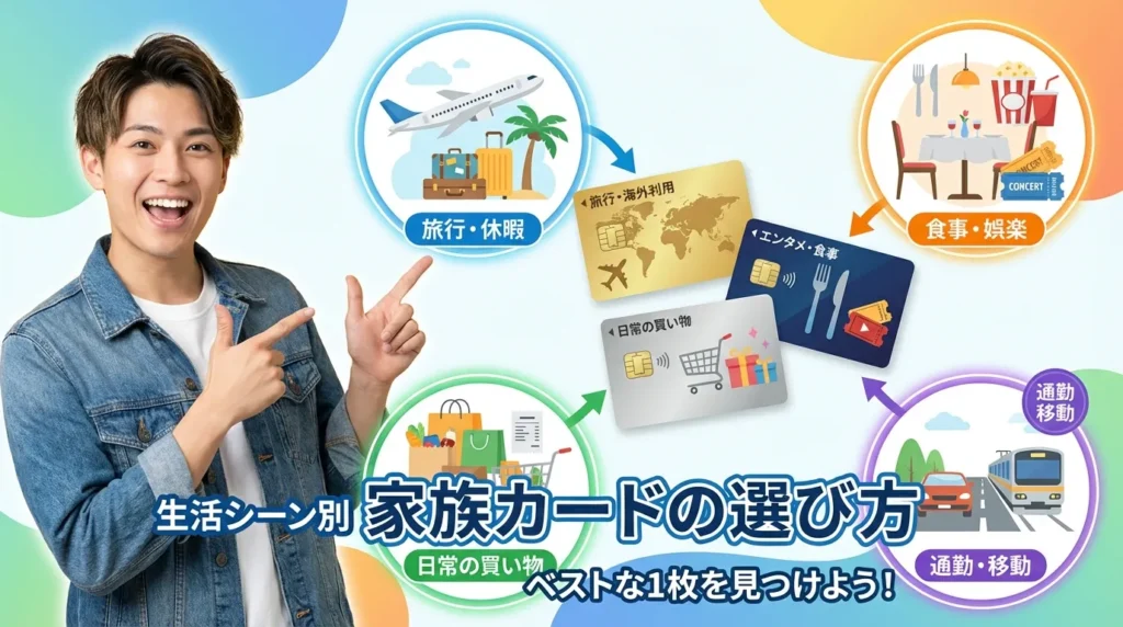 【生活シーン別】おすすめ家族カードの選び方