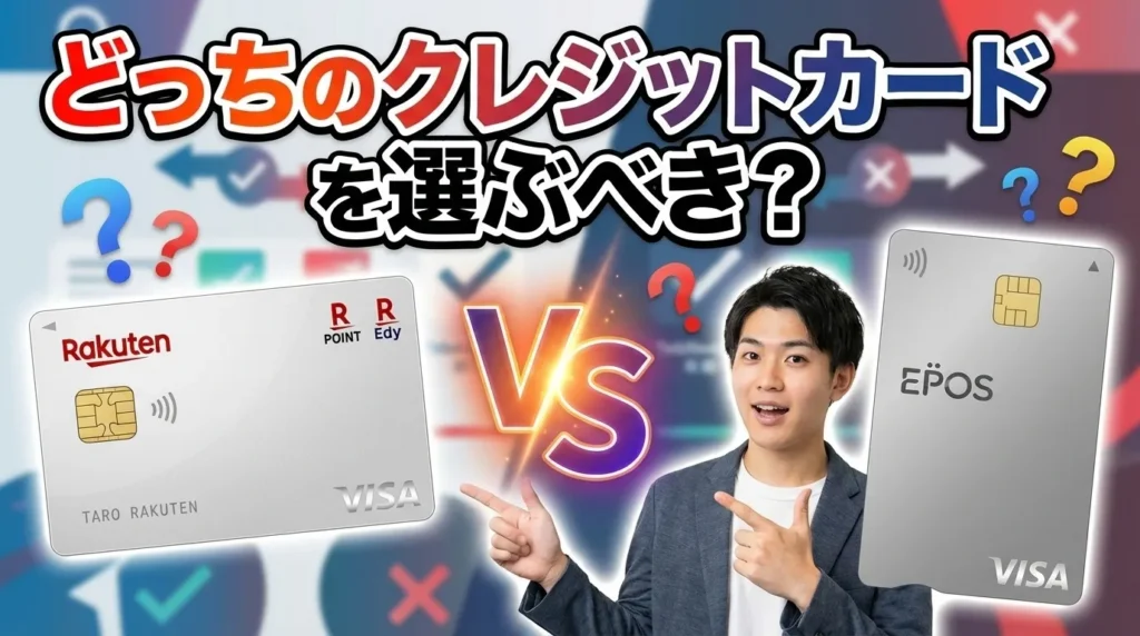 【結論】楽天カードとエポスカードはどちらがおすすめ？
