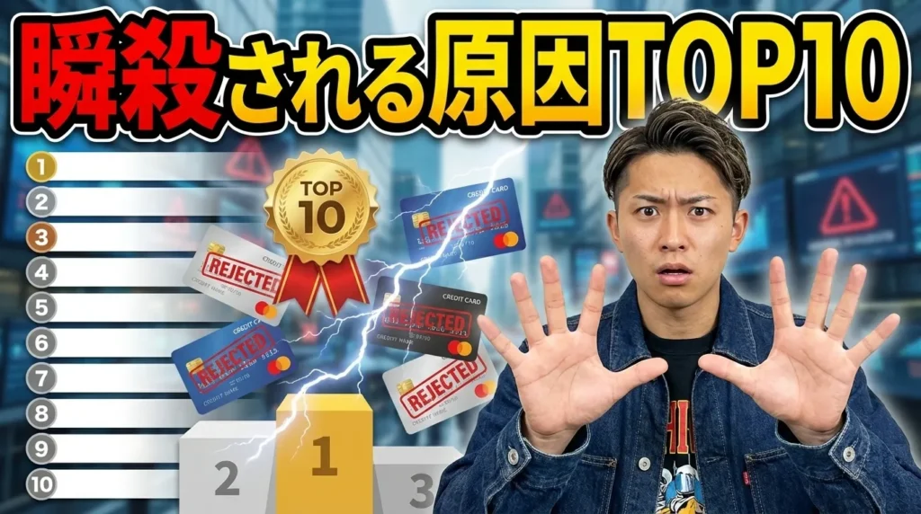 あなたはいくつ該当する？クレジットカードが瞬殺される原因TOP10