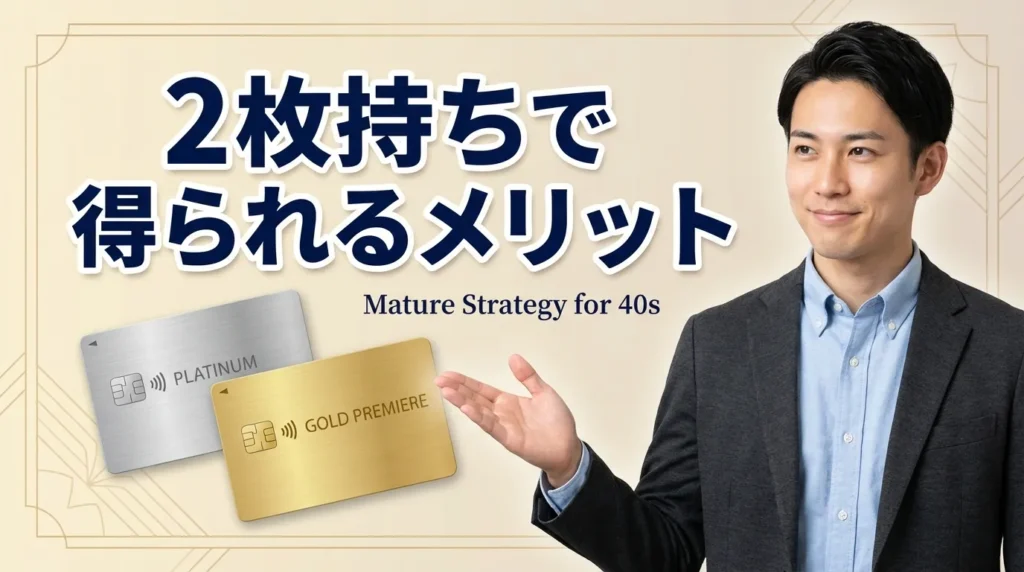 なぜ40代はクレジットカード2枚持ちが適しているの？