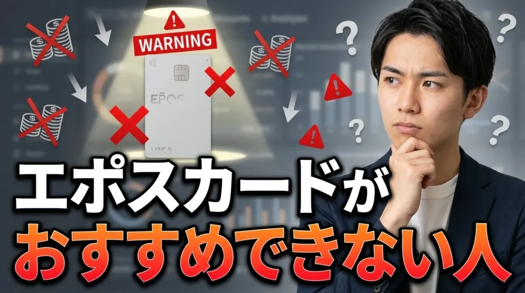 エポスカードが本当にやめた方がいい人の特徴7選