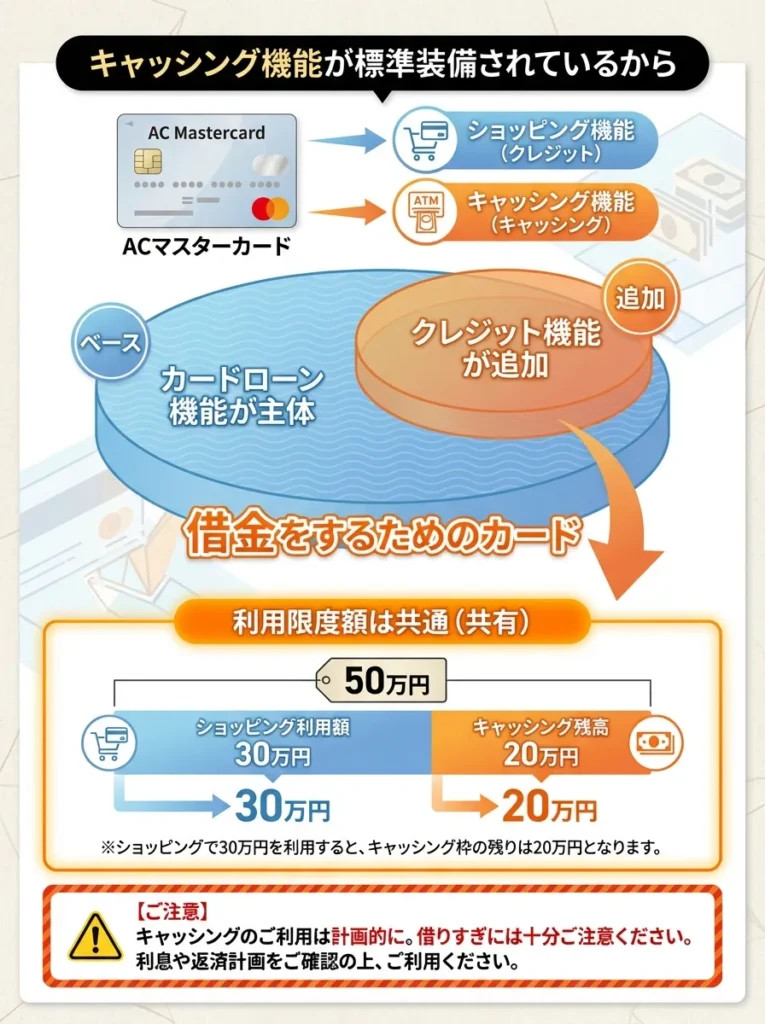 キャッシング機能が標準装備されているから