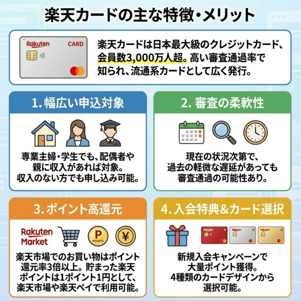 楽天カードの主な特徴