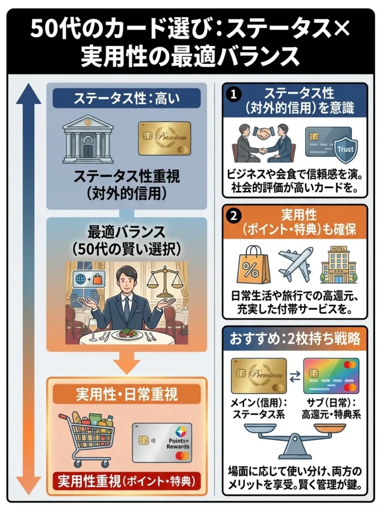 ステータス性と実用性のバランスを重視する