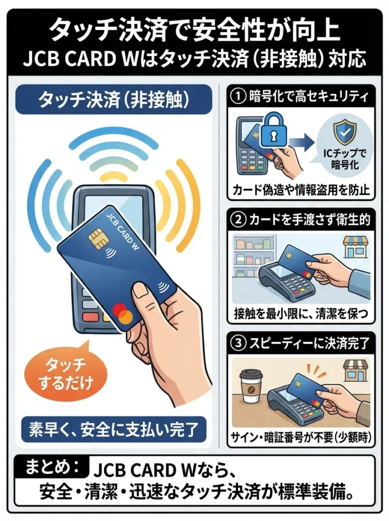 タッチ決済で安全性が向上