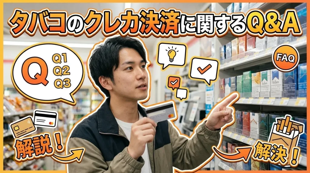 タバコのクレジットカード事情に関するよくある質問と回答