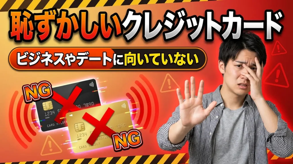 ビジネスやデートに向いていない恥ずかしいクレジットカード7選