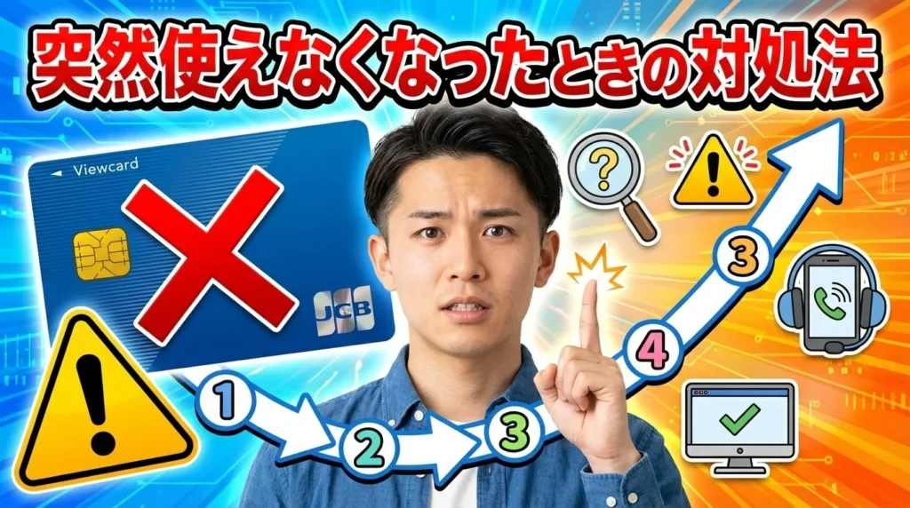 ビューカードが使えなくなった時の原因と対処法