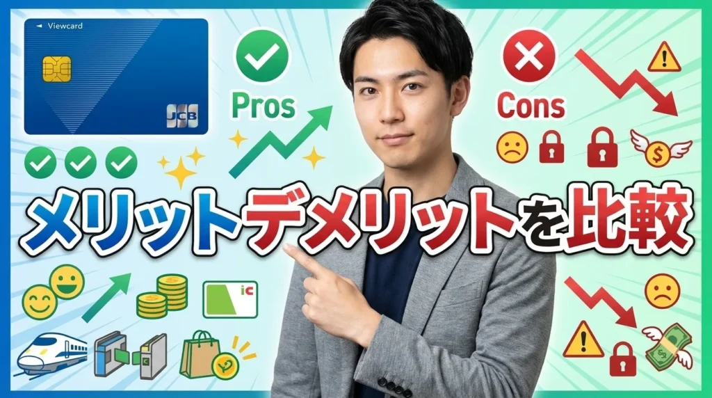 ビューカードのメリットとデメリットの総まとめ