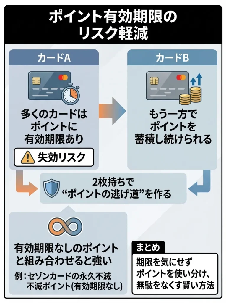 ポイント有効期限のリスク軽減