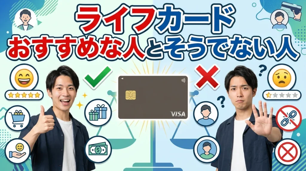 ライフカードのおすすめな人・向いていない人
