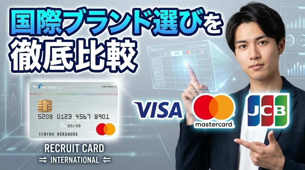 リクルートカードの国際ブランド選び JCB・Visa・Mastercardの徹底比較