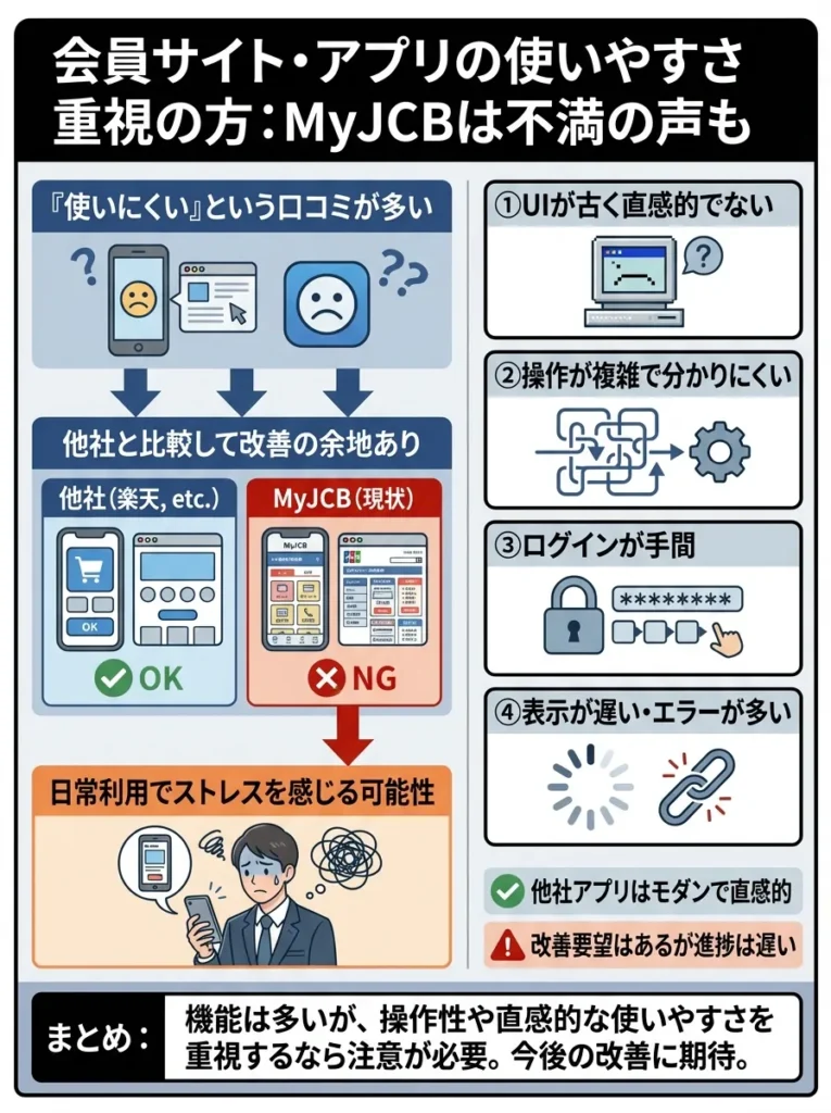 会員サイトやアプリの使いやすさを重視する方