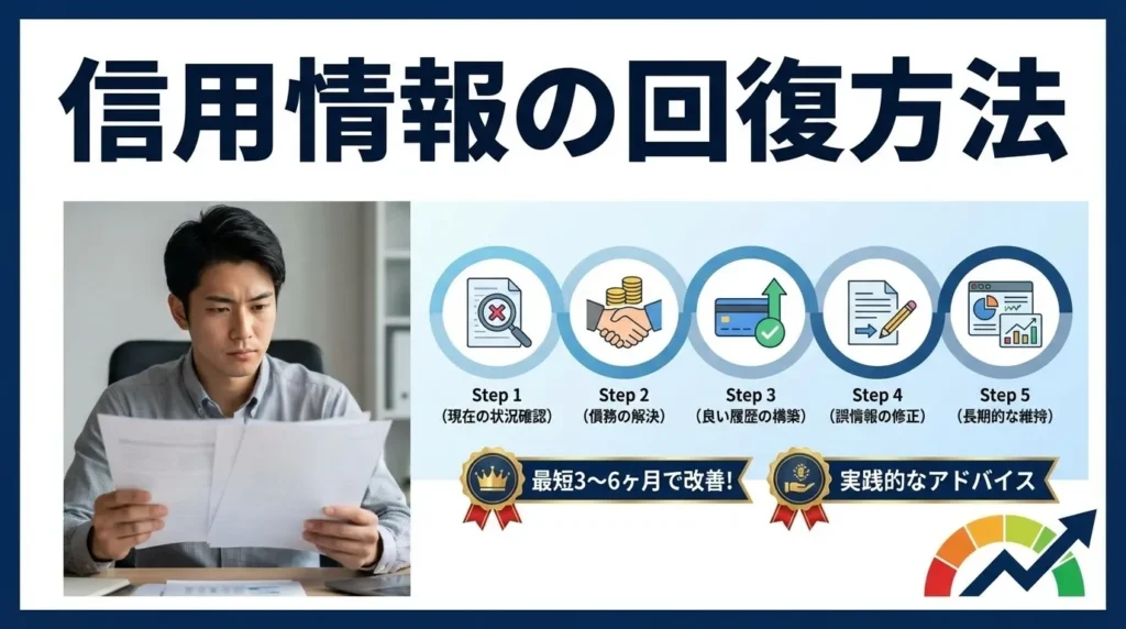 信用情報の回復方法と期間別の対策