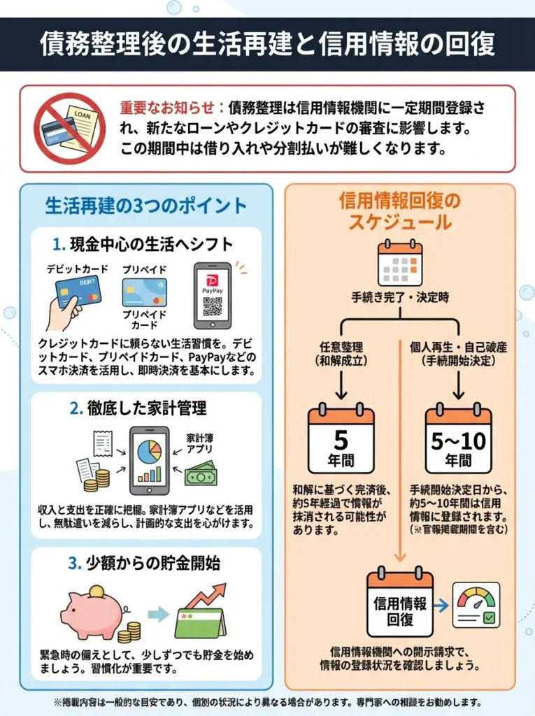 債務整理後の生活再建と信用情報の回復