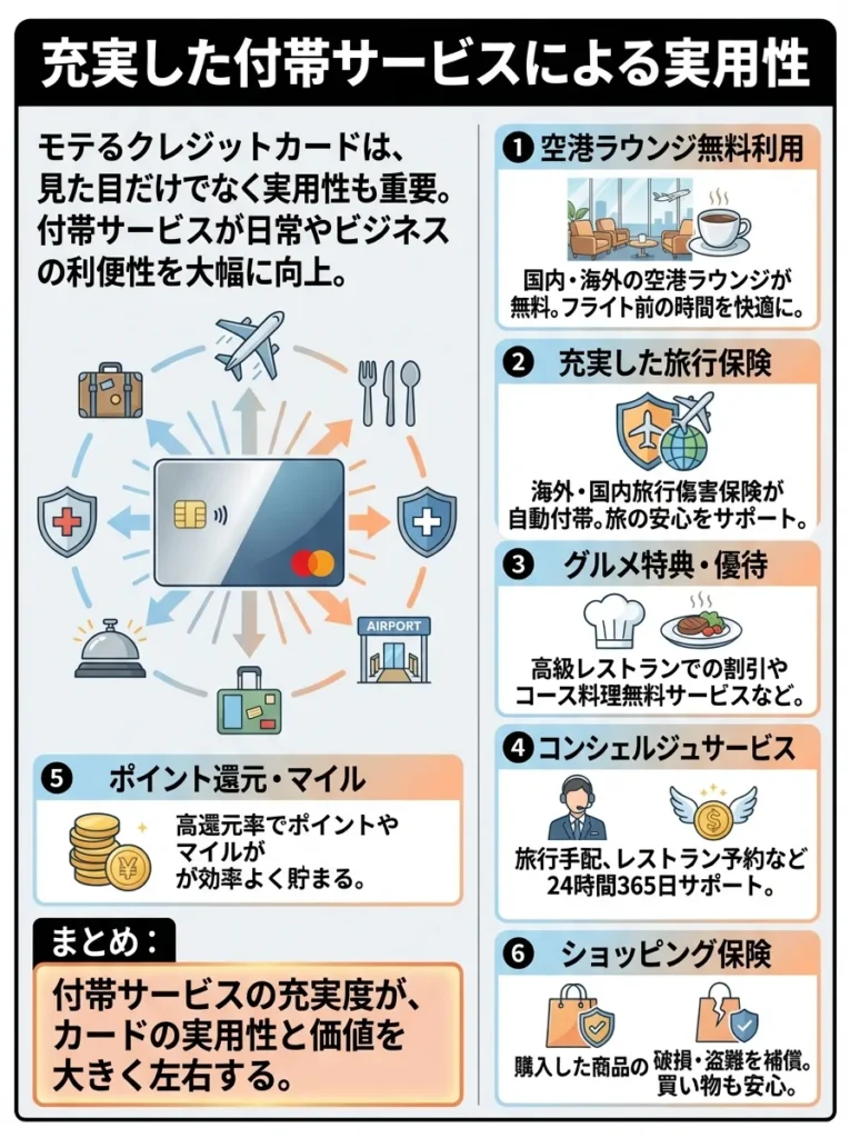 充実した付帯サービスによる実用性