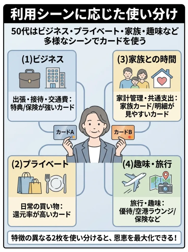 利用シーンに応じた使い分け