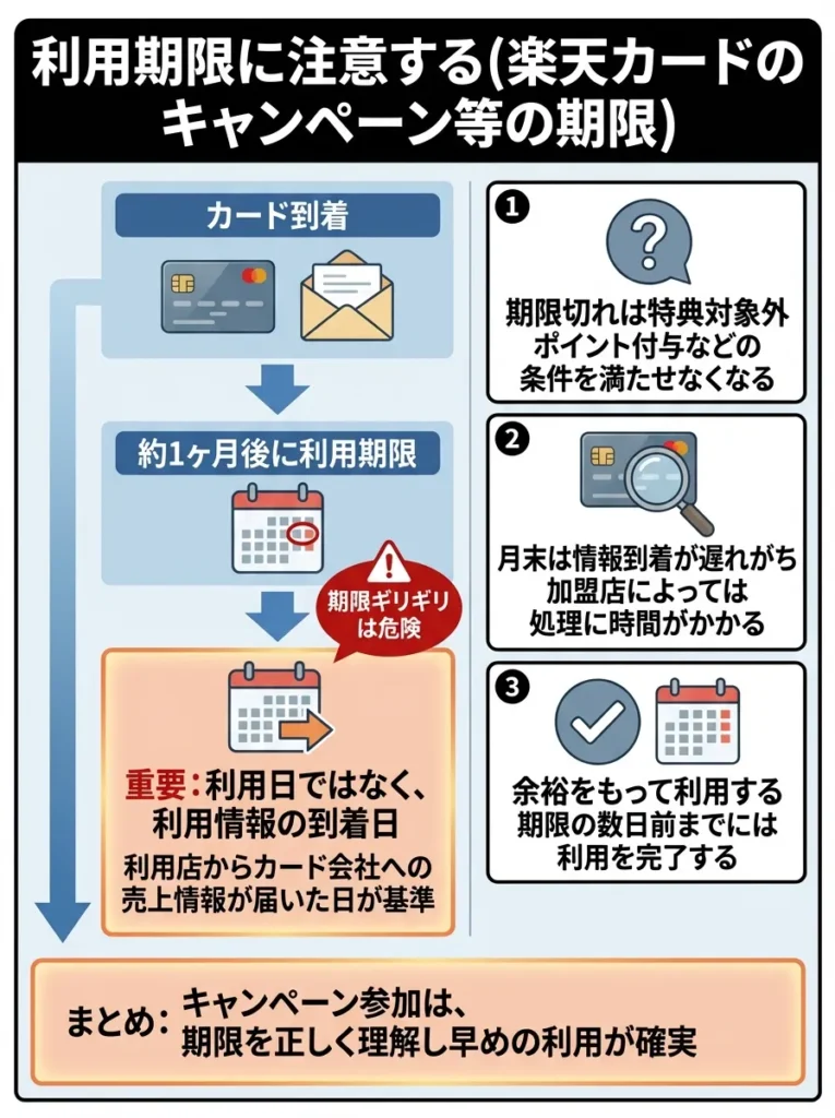 利用期限に注意する