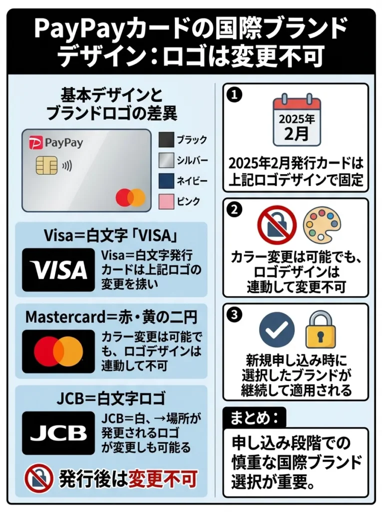 国際ブランドのデザインロゴは変更できない