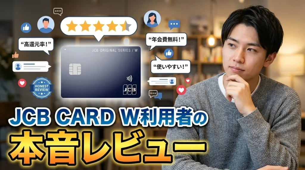 実際の利用者が語るJCB CARD Wの本音レビュー