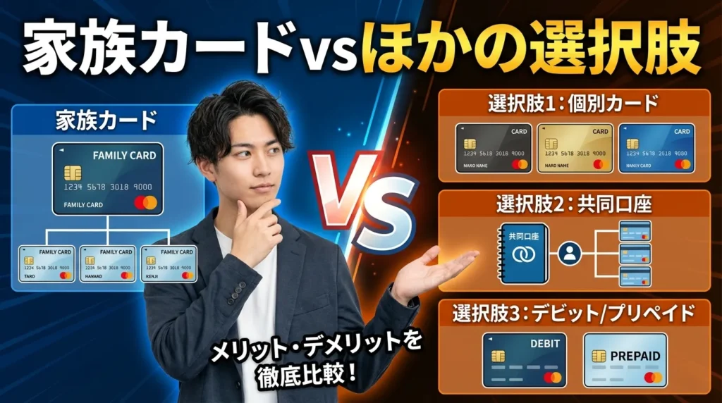 家族カードと他の選択肢との比較